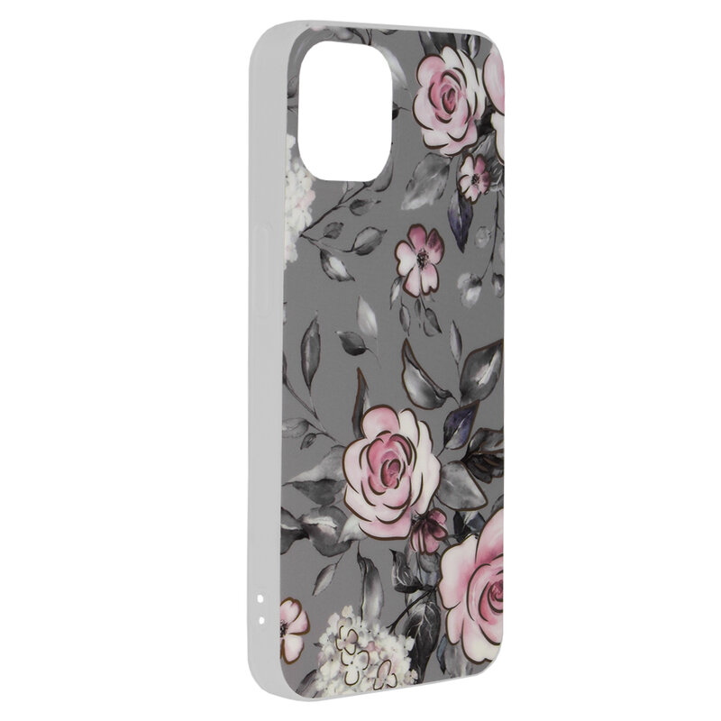 Husa iPhone 13 Techsuit Marble, Bloom of Ruth Gray