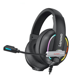 Casti RGB gaming cu microfon noise canceling Lenovo HU75