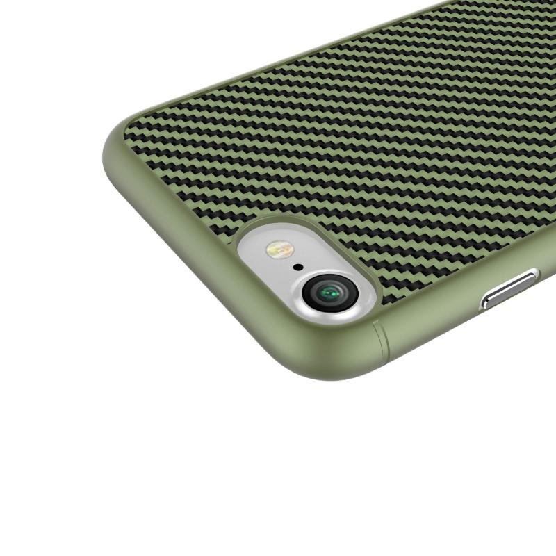 Husa Iphone 7 Nillkin Synthetic Fiber - Green