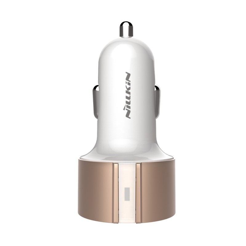 Incarcator Auto Nillkin Vigor 2XUSB 3.4A - Auriu