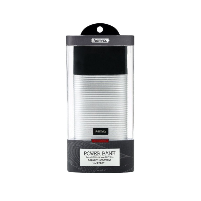 Acumulator extern 10000 mAh Remax Perfume RPP-27 - Argintiu