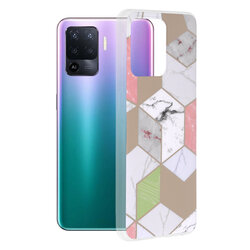 Husa Oppo A94 4G Techsuit Marble, mov