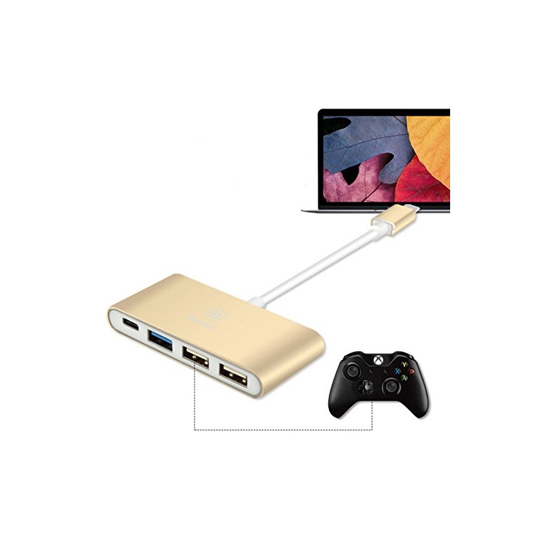 Hub Baseus Sharp Series - Rose Gold