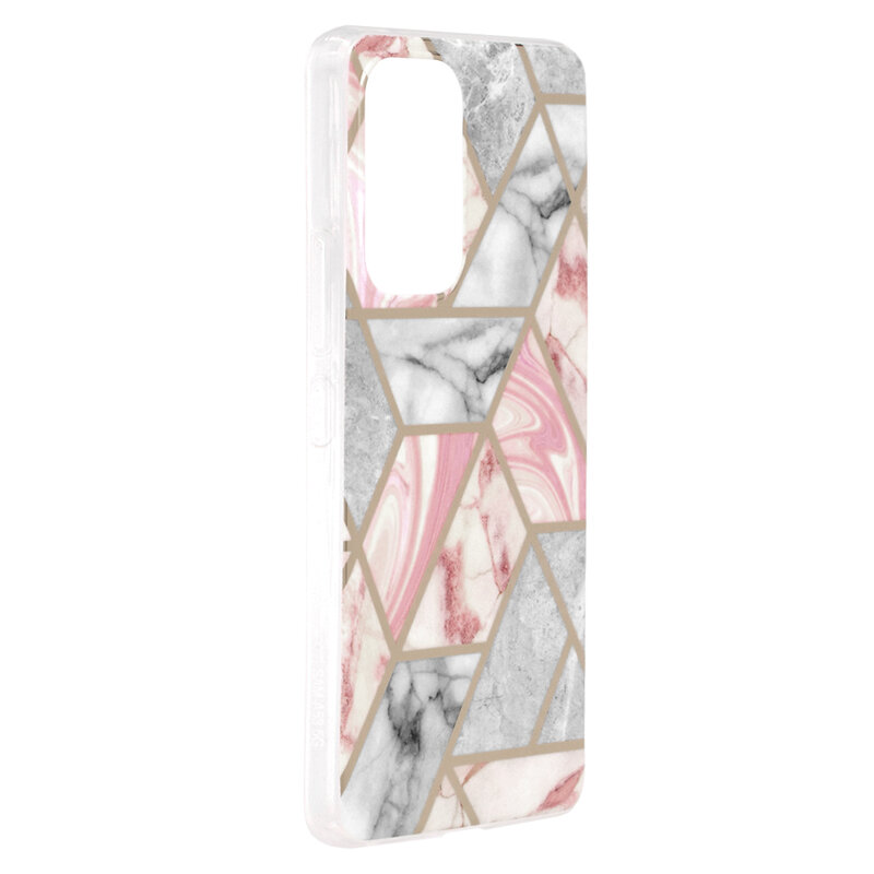 Husa Samsung Galaxy A53 5G Techsuit Marble, roz