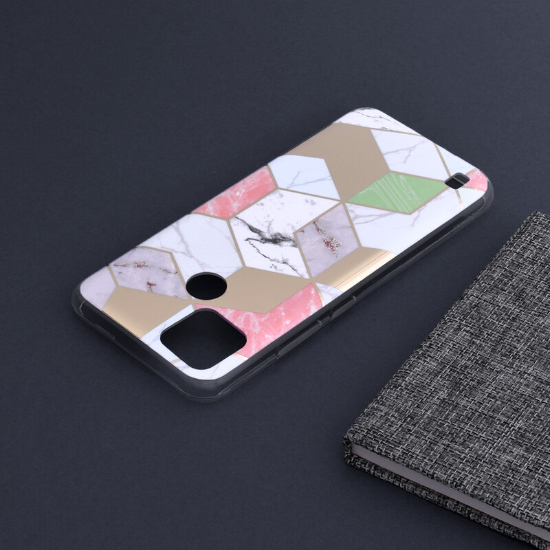 Husa Realme C21Y Techsuit Marble, mov