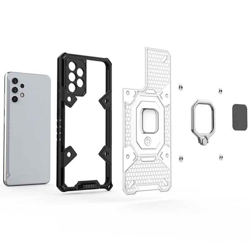 Husa antisoc Samsung Galaxy A53 5G Techsuit Honeycomb, negru