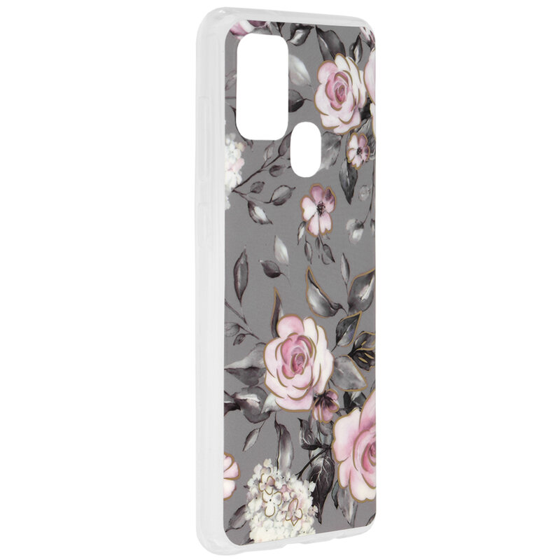 Husa Samsung Galaxy A21s Techsuit Marble, Bloom of Ruth Gray