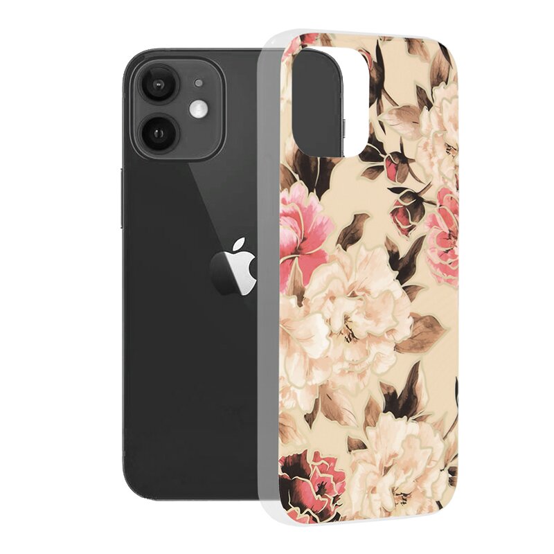 Husa iPhone 12 Techsuit Marble, Mary Berry Nude