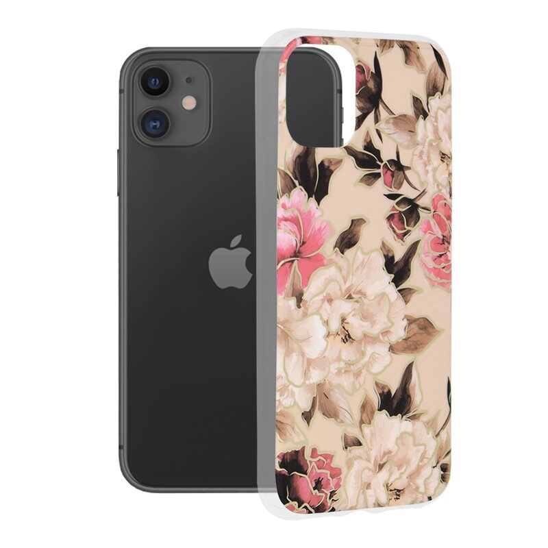 Husa iPhone 11 Techsuit Marble, Mary Berry Nude