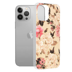 Husa iPhone 13 Pro Max Techsuit Marble, Mary Berry Nude