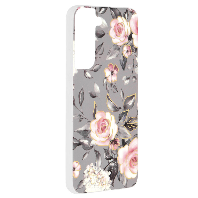 Husa Samsung Galaxy S22 Plus 5G Techsuit Marble, Bloom of Ruth Gray