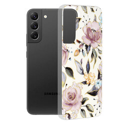 Husa Samsung Galaxy S22 Plus 5G Techsuit Marble, Chloe White