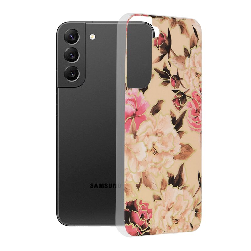 Husa Samsung Galaxy S22 Plus 5G Techsuit Marble, Mary Berry Nude