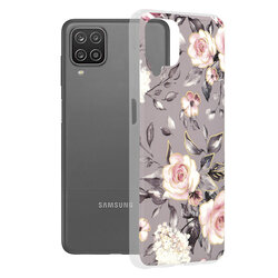 Husa Samsung Galaxy A12 Techsuit Marble, Bloom of Ruth Gray