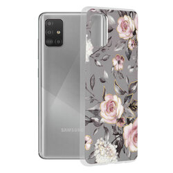 Husa Samsung Galaxy A51 4G Techsuit Marble, Bloom of Ruth Gray