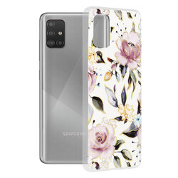 Husa Samsung Galaxy A51 4G Techsuit Marble, Chloe White