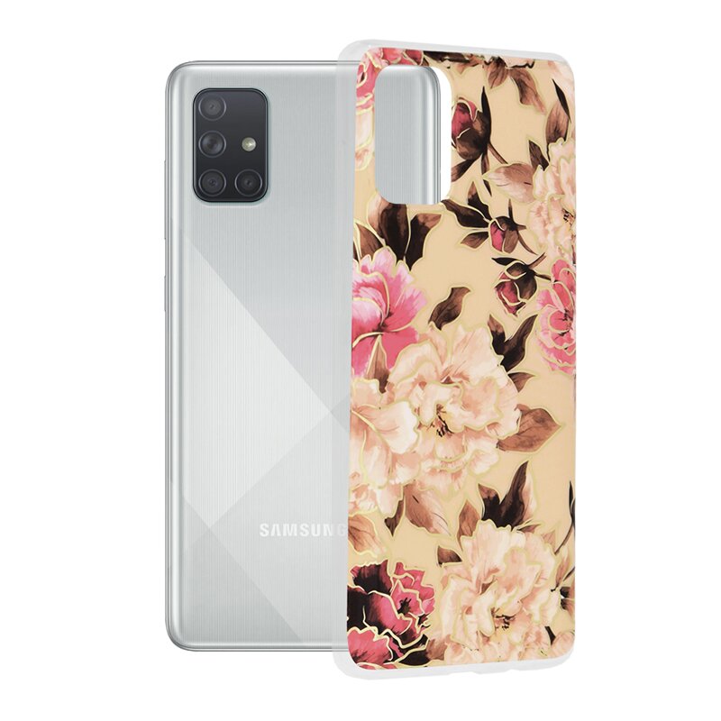 Husa Samsung Galaxy A71 4G Techsuit Marble, Mary Berry Nude