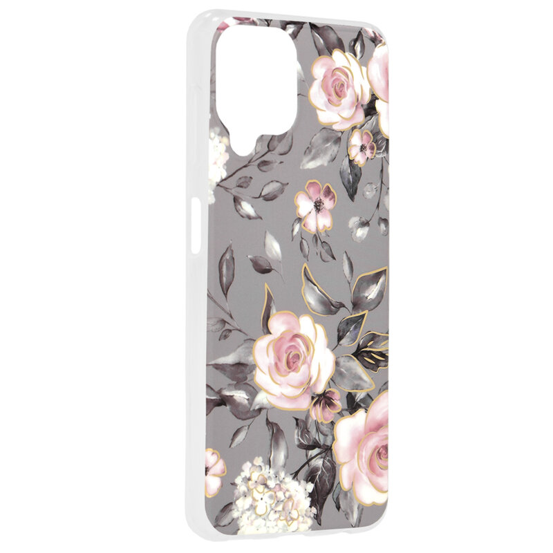 Husa Samsung Galaxy A22 4G Techsuit Marble, Bloom of Ruth Gray