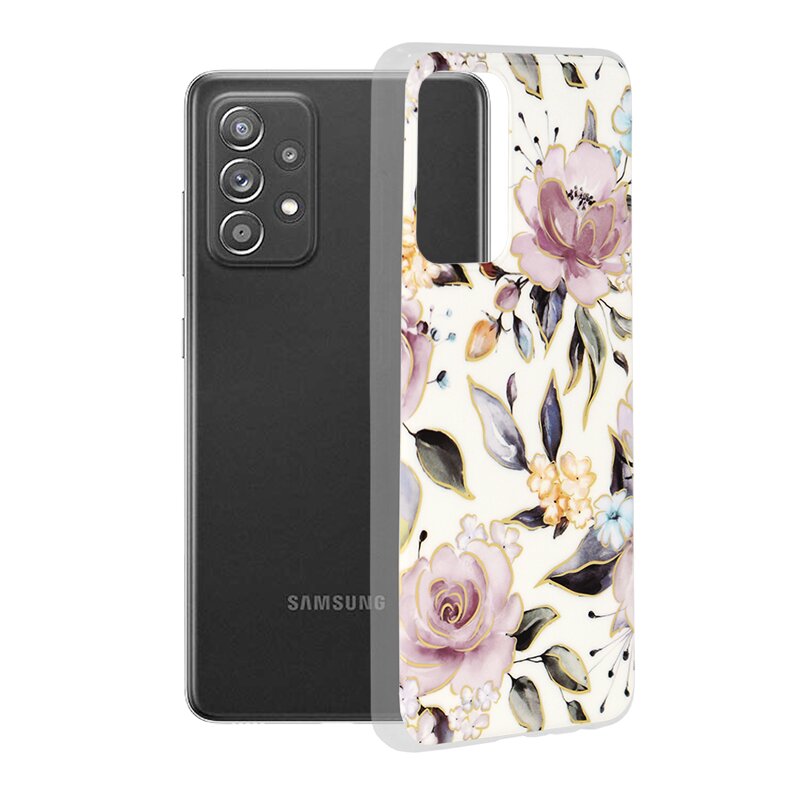 Husa Samsung Galaxy A52 4G Techsuit Marble, Chloe White