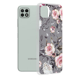 Husa Samsung Galaxy A22 5G Techsuit Marble, Bloom of Ruth Gray