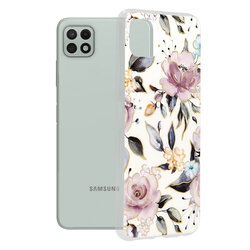 Husa Samsung Galaxy A22 5G Techsuit Marble, Chloe White