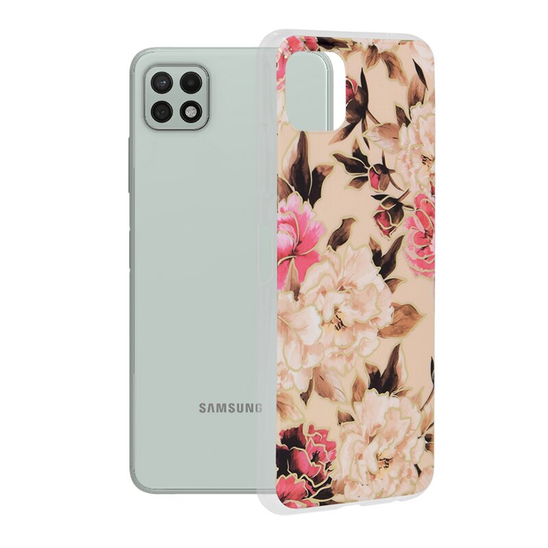 Husa Samsung Galaxy A22 5G Techsuit Marble, Mary Berry Nude