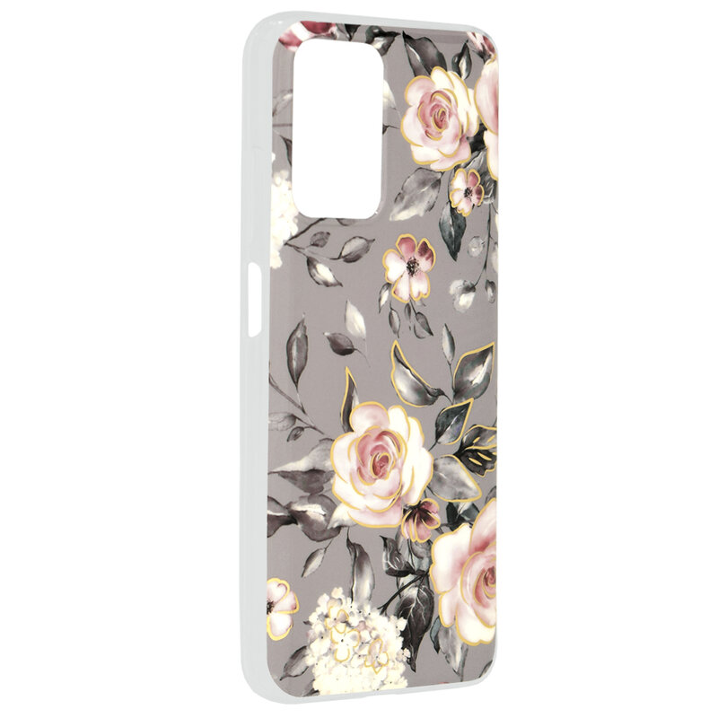 Husa Xiaomi Redmi 10 Techsuit Marble, Bloom of Ruth Gray