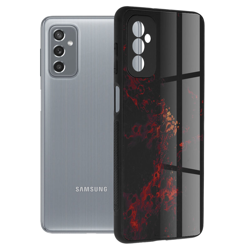 Husa Samsung Galaxy M52 5G Techsuit Glaze, Red Nebula