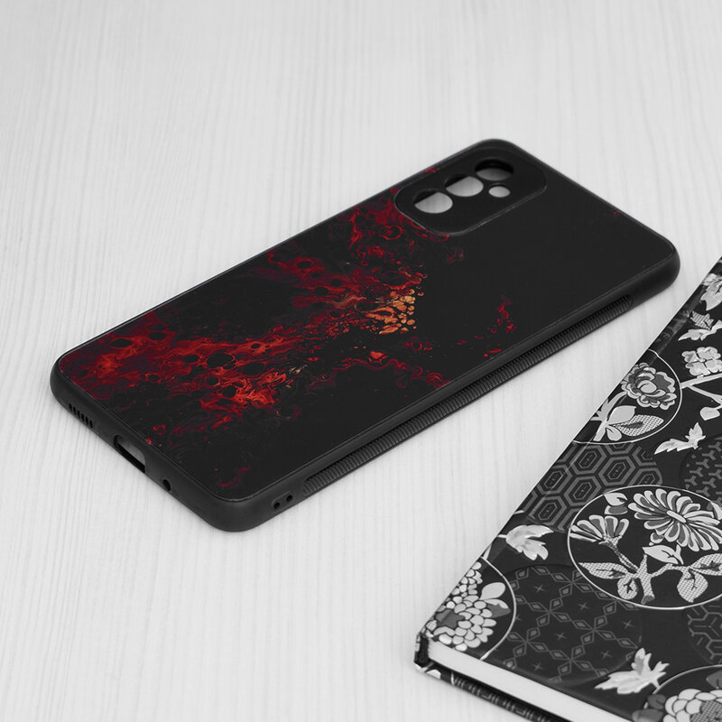 Husa Samsung Galaxy M52 5G Techsuit Glaze, Red Nebula