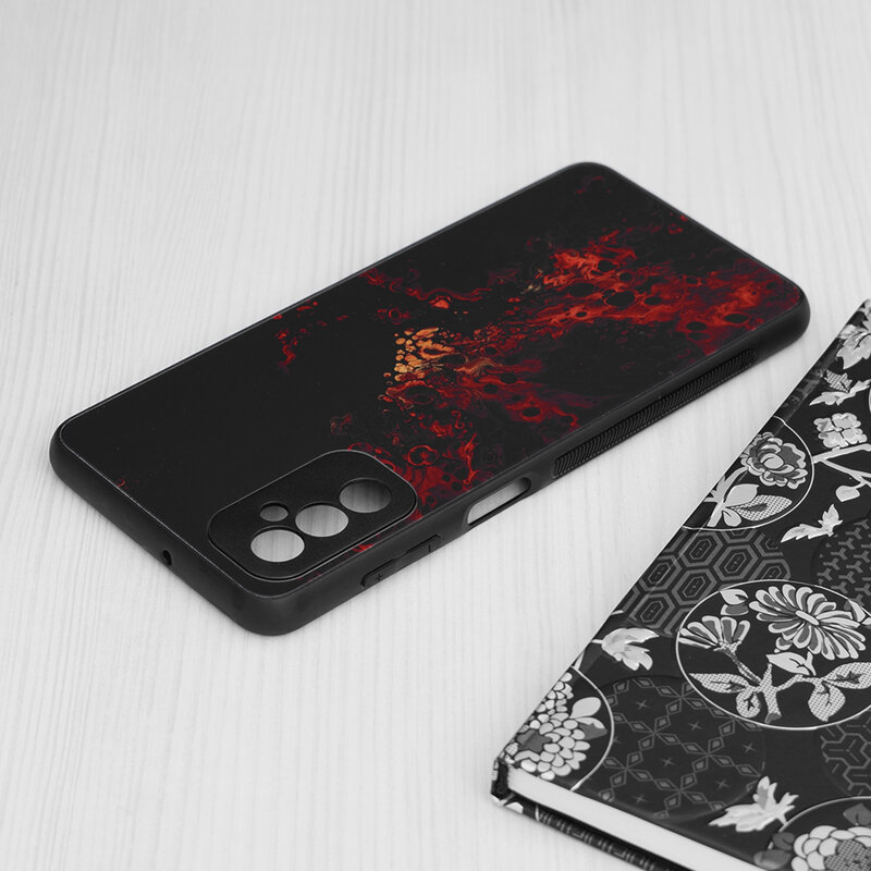 Husa Samsung Galaxy M52 5G Techsuit Glaze, Red Nebula