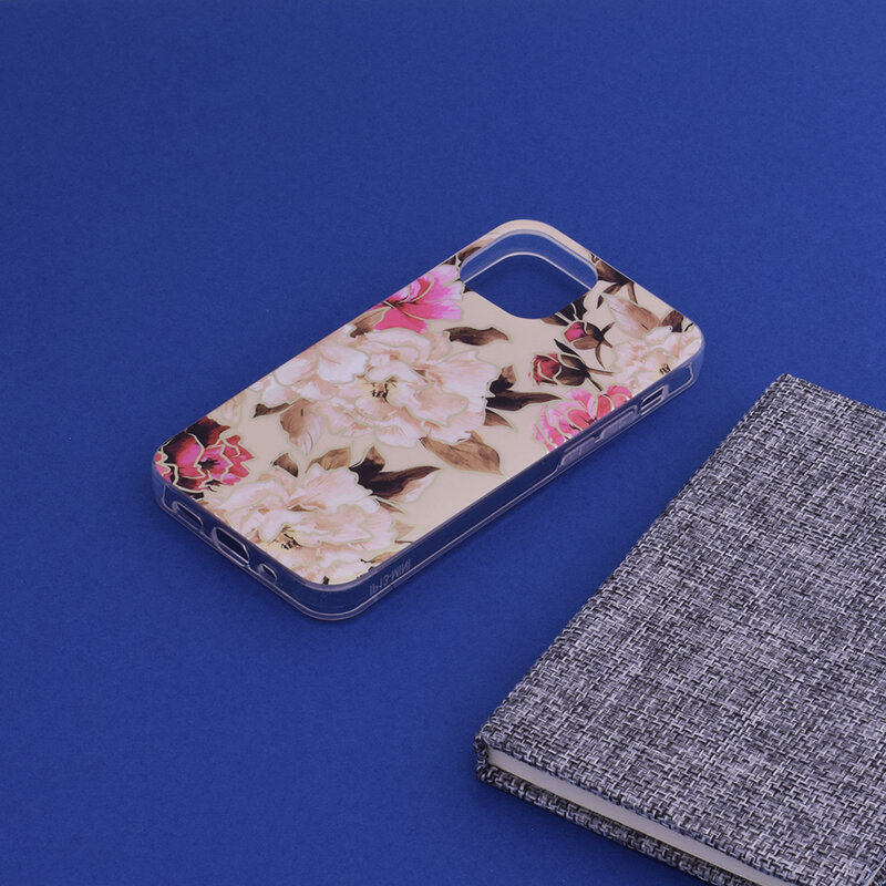 Husa iPhone 13 mini Techsuit Marble, Mary Berry Nude