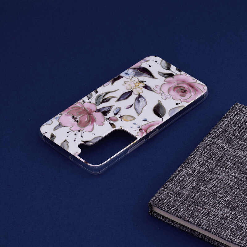 Husa Samsung Galaxy S22 5G Techsuit Marble, Chloe White