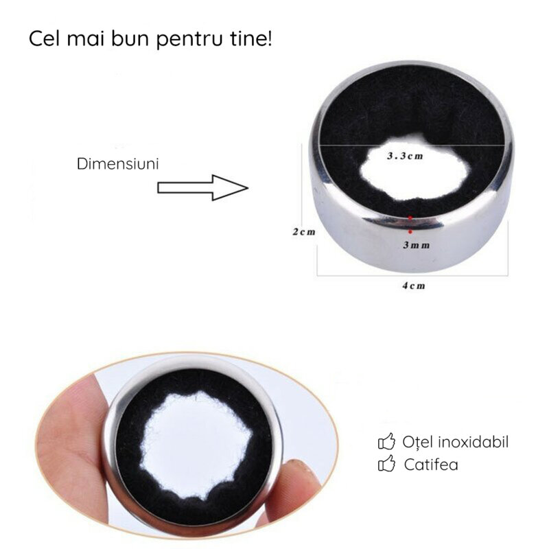 Antipicurator sticla de vin, inel drop stop, argintiu, DR01