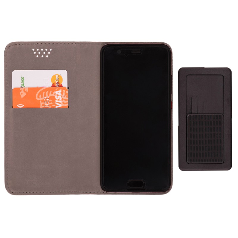 Husa Smart Book pentru telefoane intre 4.5 - 4.7 inch - Flip Albastru