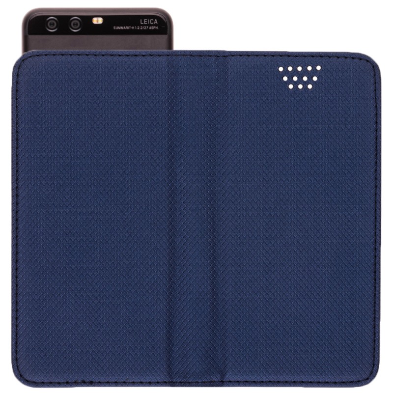 Husa Smart Book pentru telefoane intre 4.5 - 4.7 inch - Flip Albastru
