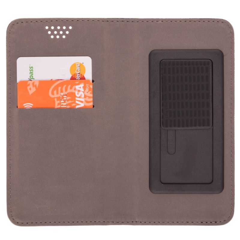 Husa Smart Book pentru telefoane intre 4.5 - 4.7 inch - Flip Albastru