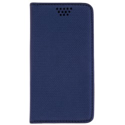 Husa Smart Book pentru telefoane intre 5.0 - 5.5 inch - Flip Albastru