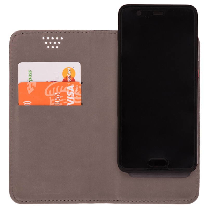 Husa Smart Book pentru telefoane intre 4.5 - 4.7 inch - Flip Albastru