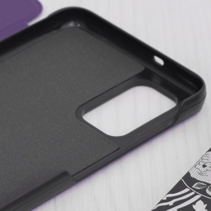 Husa Samsung Galaxy A13 5G Eco Leather View flip tip carte, mov