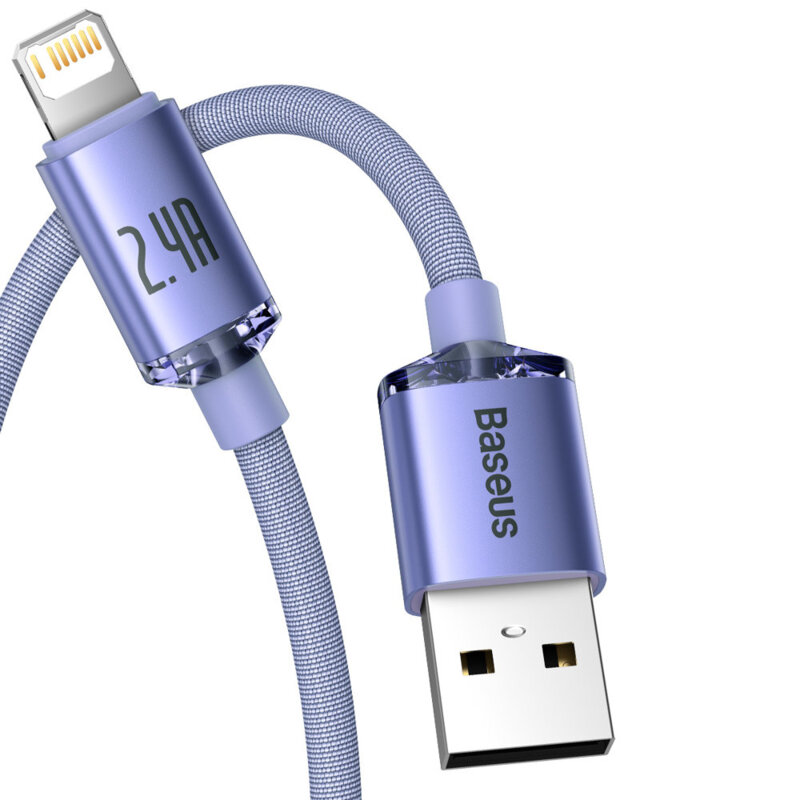 Cablu Fast Charging USB la Lightning Baseus 2.4A, 1.2m, CAJY000005