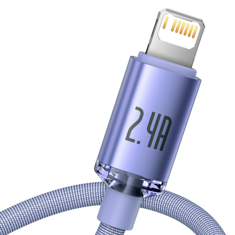 Cablu Fast Charging USB la Lightning Baseus 2.4A, 2m, CAJY000105