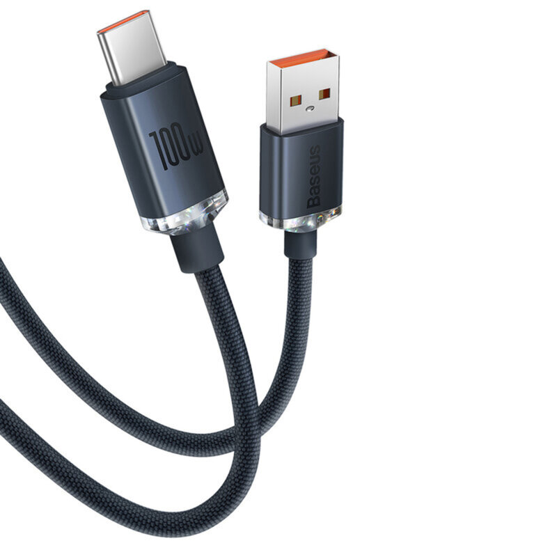 Cablu de date USB la tip C Baseus 100W, 2m, CAJY000501
