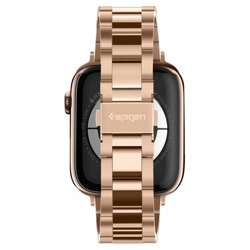 Curea Apple Watch 1 38mm Spigen Modern Fit, roz auriu