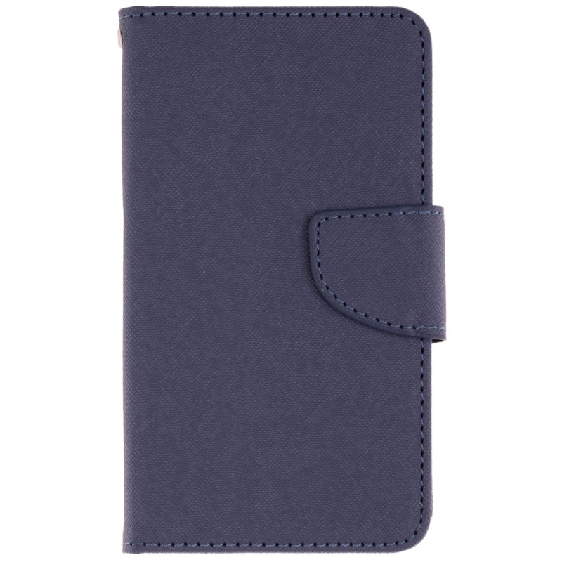 Husa flip carte cu inchidere magnetica pentru telefoane intre 4.8 - 5.3 inch - Albastru MyFancy