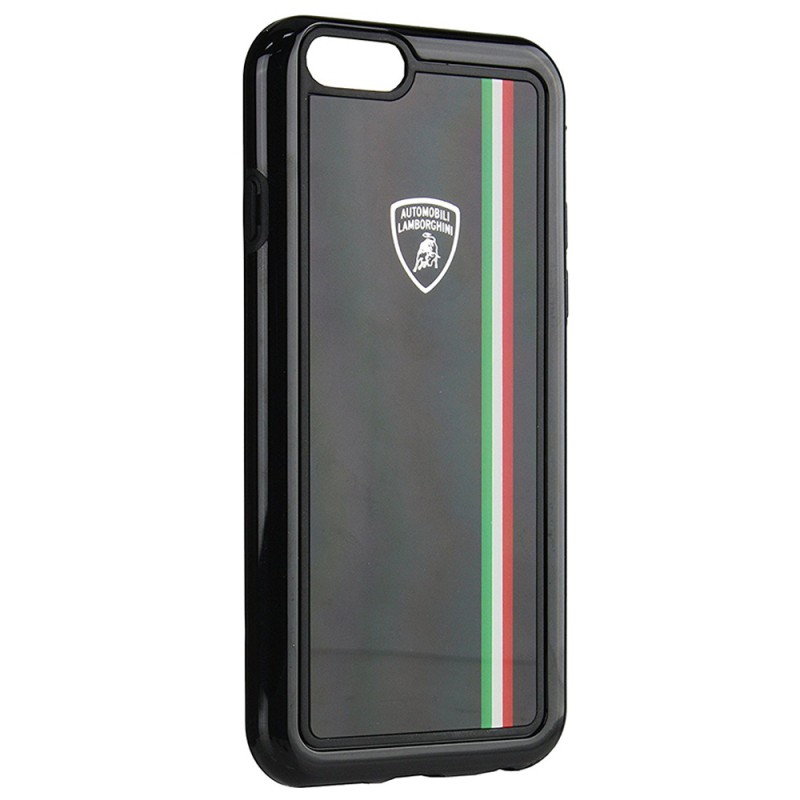 Bumper iPhone 6, 6S Lamborghini Tricolor Hardcase - Black