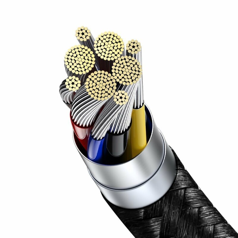 Cablu laptop Fast Charging Type-C Baseus, Display LED, 100W, 2m, CATSK-C01