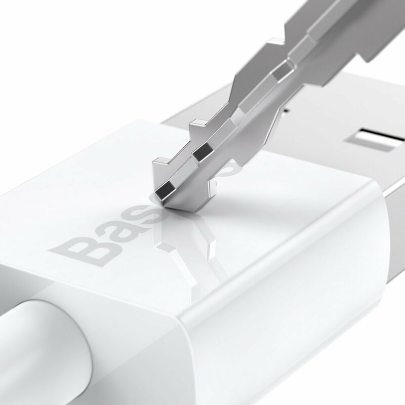 Cablu de date USB la Micro-USB Baseus, 2A, 1m, alb, CAMYS-02