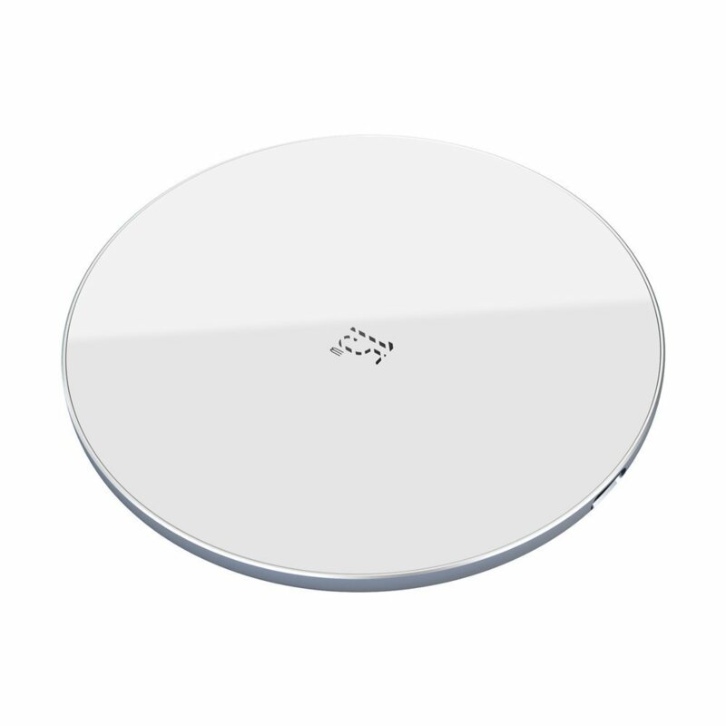 Incarcator wireless airpods, iPhone Baseus 15W, alb, WXJK-B02