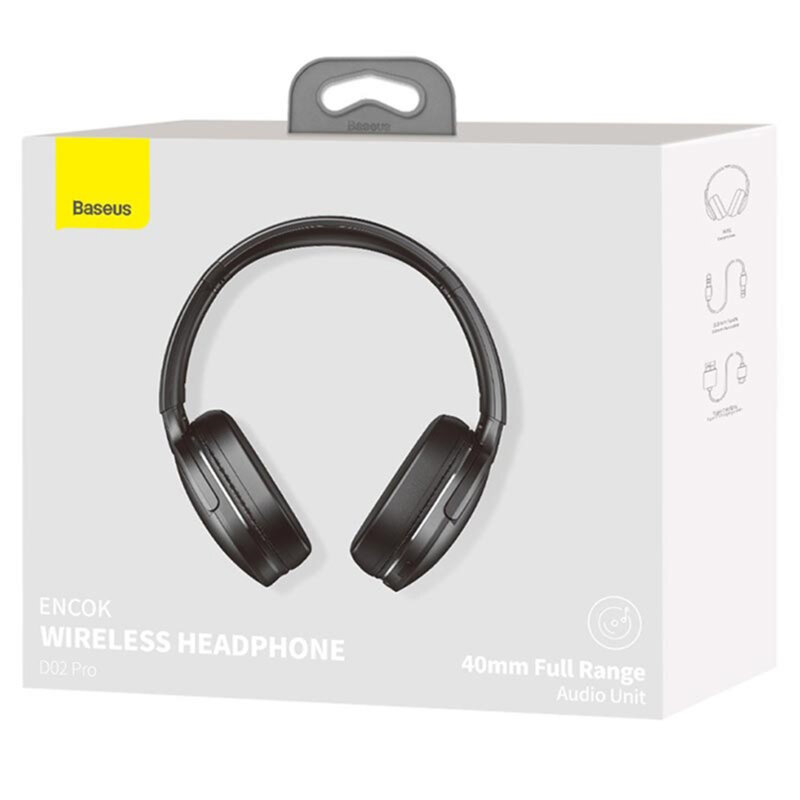 Casti over-ear wireless Baseus Encok D02 Pro, negru, NGD02-C01