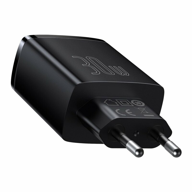Incarcator priza USB, Type-C 30W Baseus, negru, CCXJ-E01